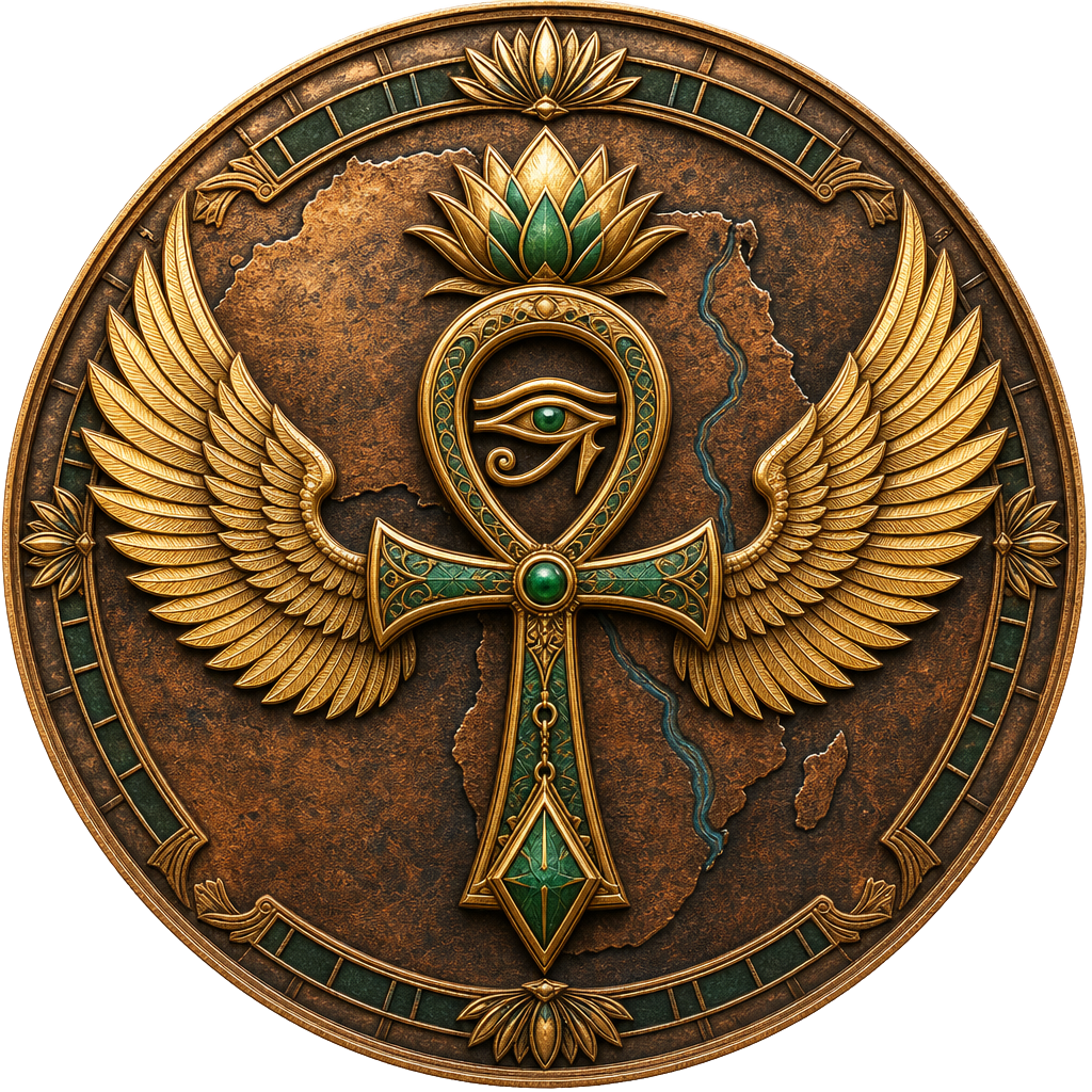 Auset emblem — Nubian Royals Sanctuary